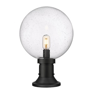 Laurent - 1 Light Outdoor Pier Mount Light with Round Base In Modern Style-17.75 Inches Tall and 12 Inches Wide - 1283306