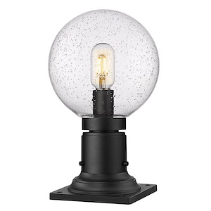 Laurent - 1 Light Outdoor Pier Mount Light with Square Base In Modern Style-13.5 Inches Tall and 8 Inches Wide - 1283310