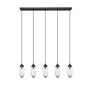 Arden - 5 Light Linear Chandelier-12 Inches Tall and 4.75 Inches Wide - 1332934
