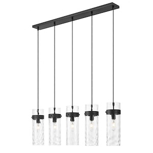 Fontaine - 5 Light Linear Chandelier-15 Inch Tall and 5.25 Inch Wide - 1365432