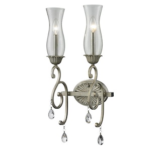 Melina - 2 Light Wall Sconce in Victorian Style - 8.5 Inches Wide by 24.3 Inches High - 464667