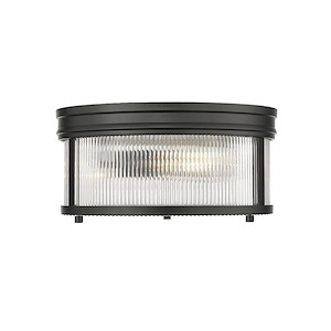 Carnaby - 2 Light Flush Mount In Industrial Style-6.5 Inches Tall and 13 Inches Wide - 1325481