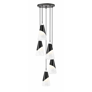 Aimie  - 5 Light Chandelier-13.25 Inch Tall and 12 Inch Wide - 1374930