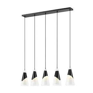 Aimie  - 5 Light Linear Chandelier-15.75 Inch Tall and 7 Inch Wide - 1374935
